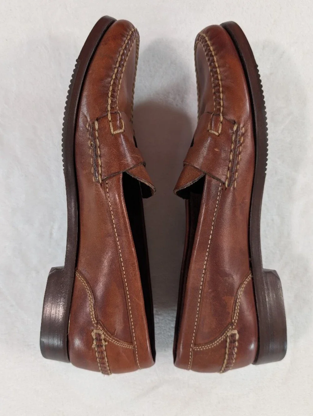 Vtg Cole Haan Dillon Penny Loafers Brown Leather Slip On Men's 10 Classic Preppy
